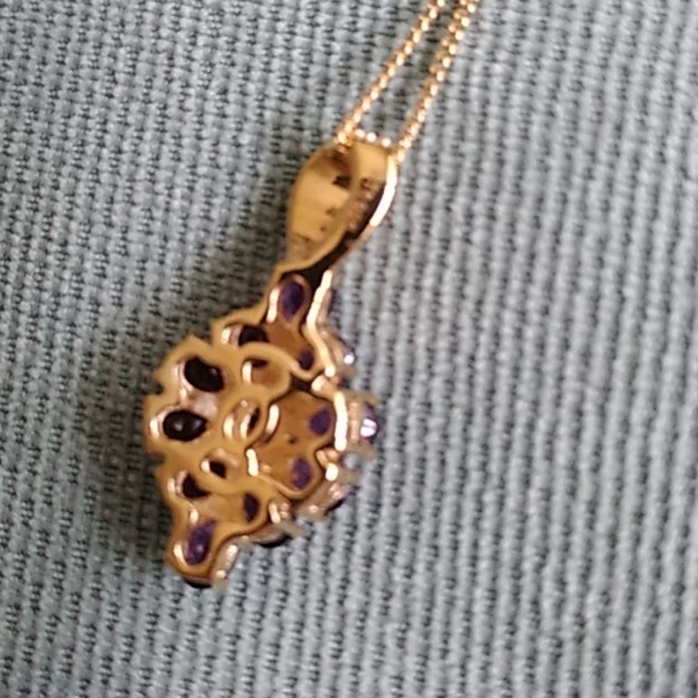 💜💜LUSAKA AMETHYST PENDENT NECKLACE 💜💜 - Picture 4 of 5